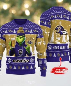 Baltimore Ravens Ugly Christmas Sweater BGSWT709