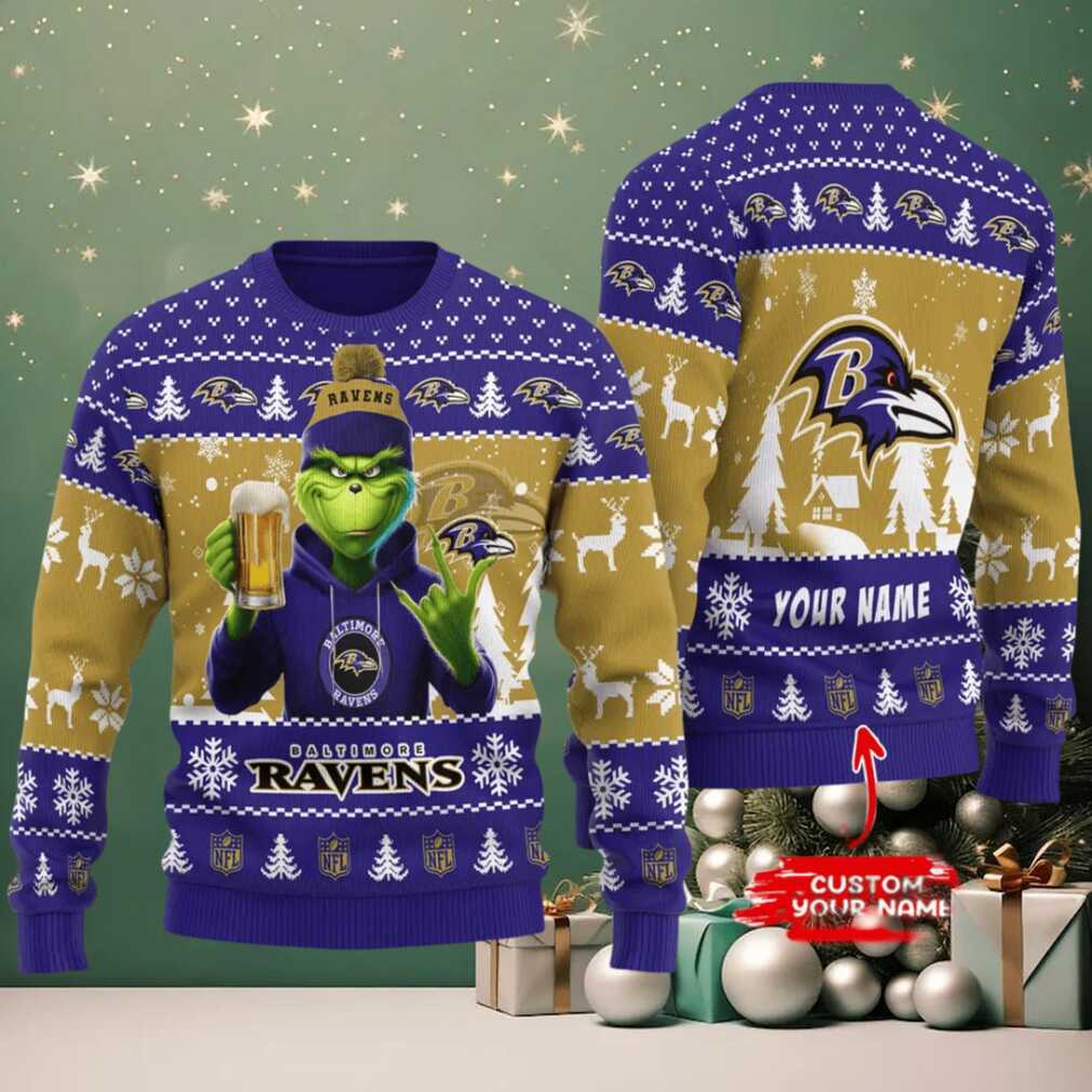 Baltimore Ravens Ugly Christmas Sweater BGSWT709 Baltimore Ravens Ugly Christmas Sweater BGSWT709