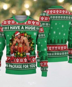 Barry Wood Christmas Sweater Huge Black Guy I Have A Big Package For You Sweater