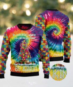 Be Kind Autism Ugly Christmas Sweater