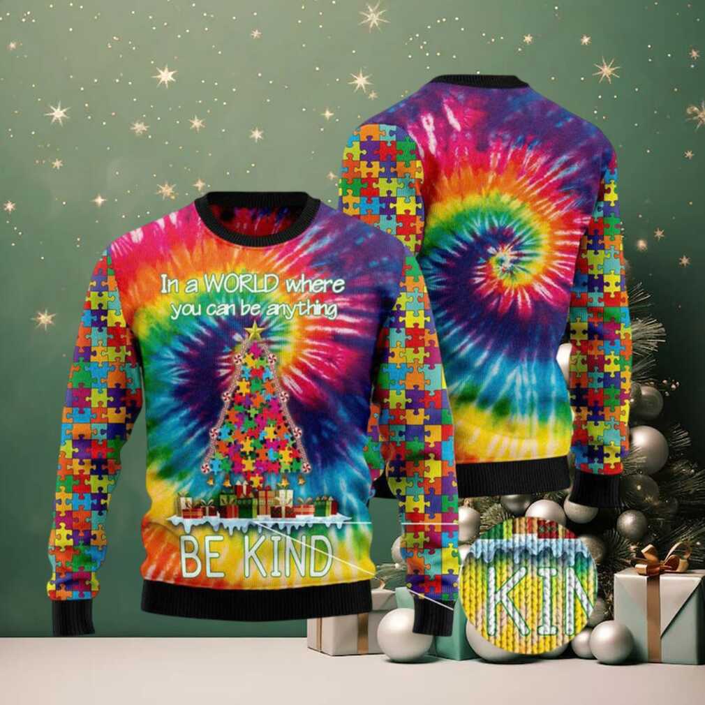 Be Kind Autism Ugly Christmas Sweater Be Kind Autism Ugly Christmas Sweater