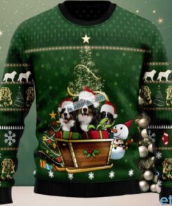 Bernese Mountain Dog Dad Ugly Holiday Sweater Green, hoodie, sweater, long sleeve and tank top Bernese Mountain Dog Dad Ugly Holiday Sweater Green