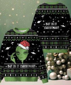 But Is It Christmas Ugly Christmas Knit Sweatshirt