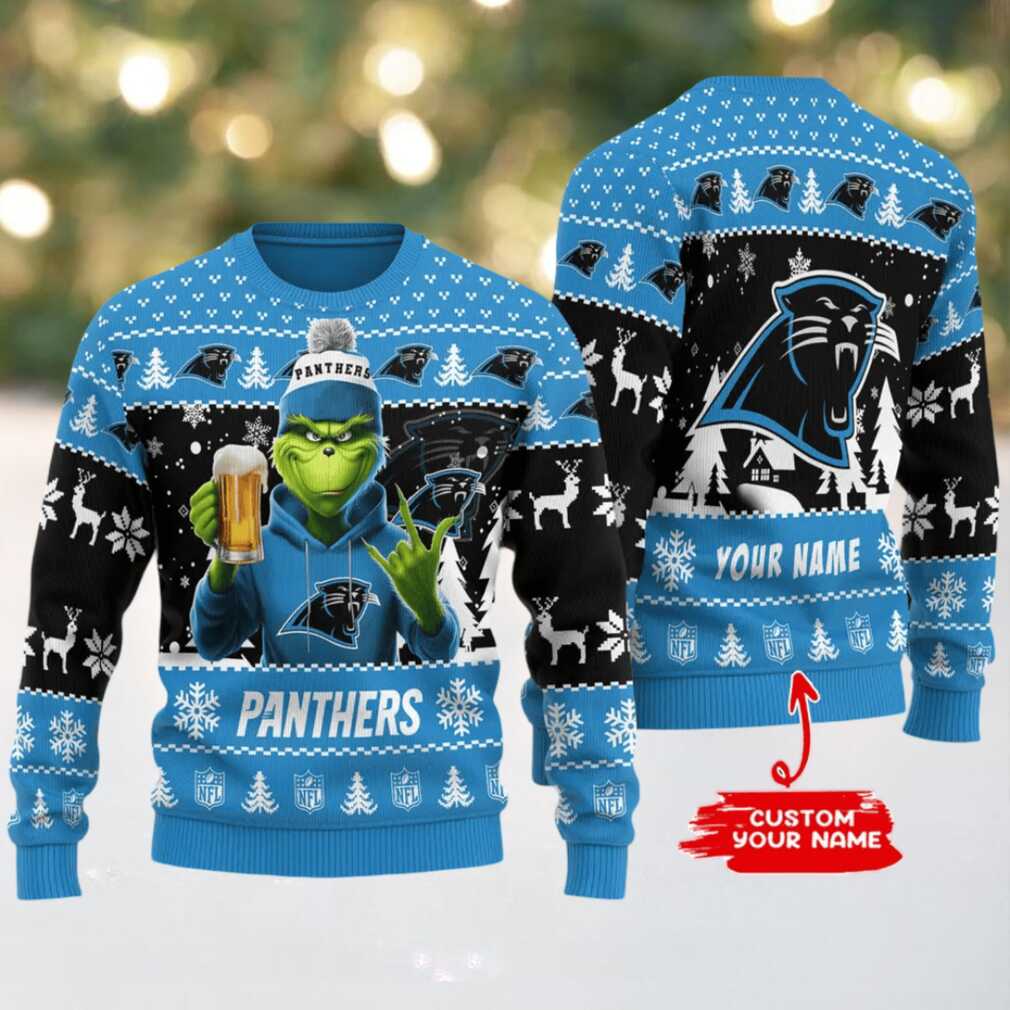 Carolina Panthers Ugly Christmas Sweater BGSWT711 Carolina Panthers Ugly Christmas Sweater BGSWT711