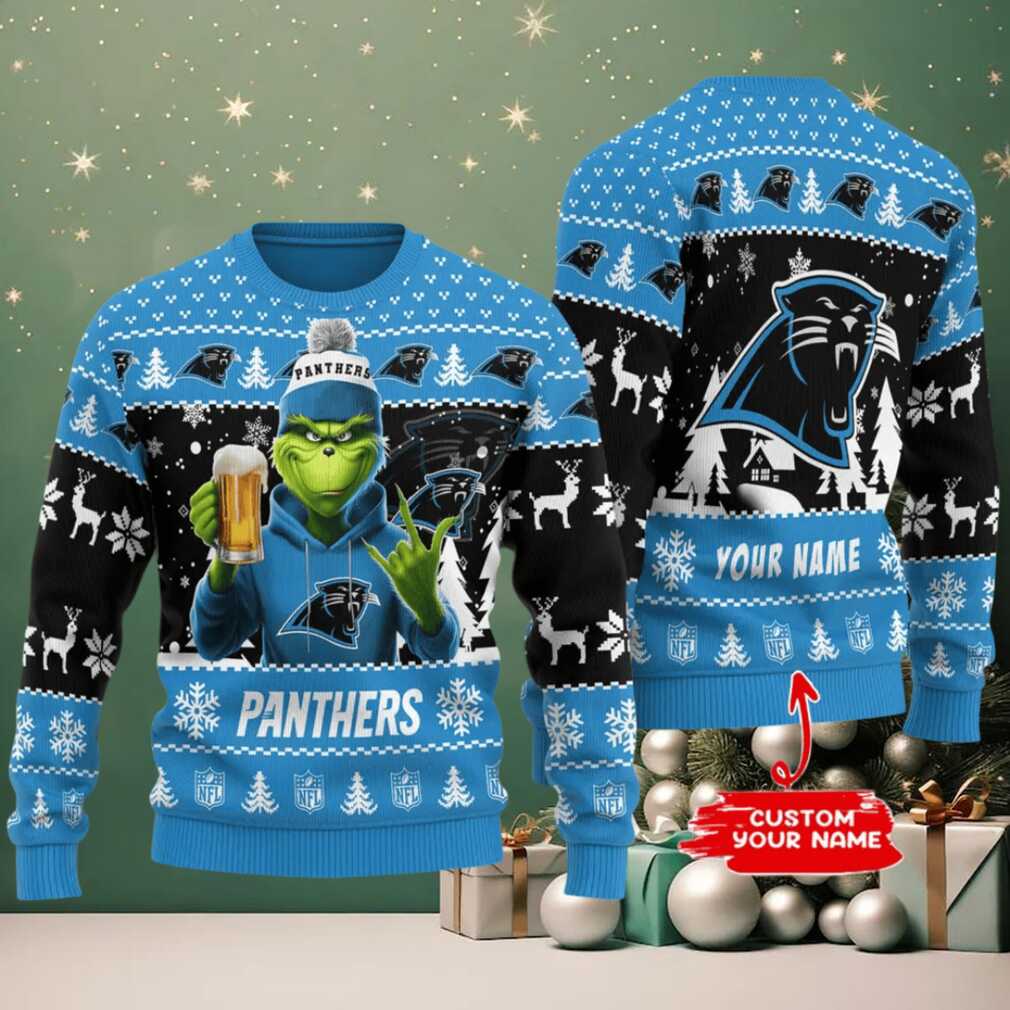 Carolina Panthers Ugly Christmas Sweater BGSWT711 Carolina Panthers Ugly Christmas Sweater BGSWT711