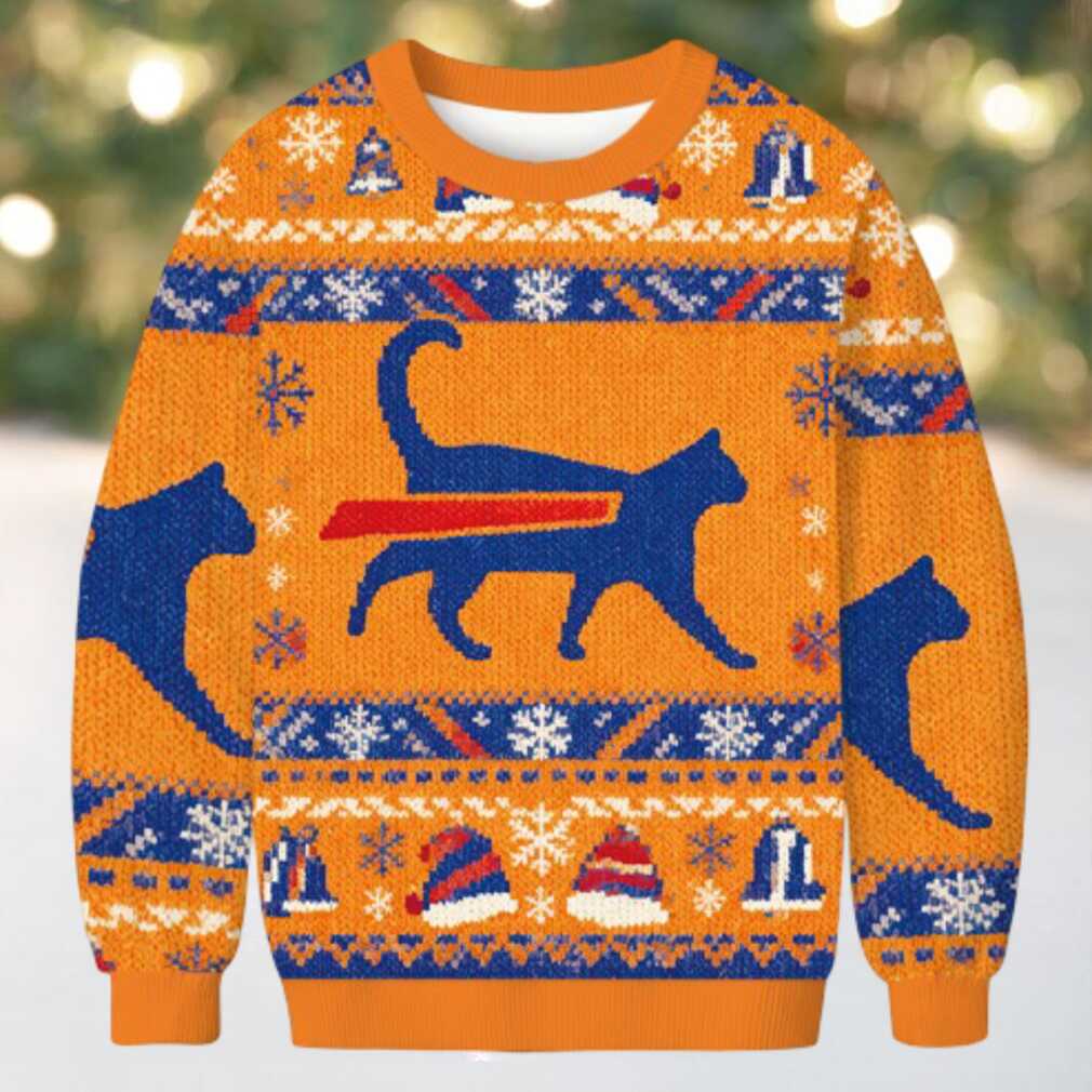 Cat Bills is Buffalo Bills Funny Meme Christmas Ugly Sweatshirt Cat Bills is Buffalo Bills Funny Meme Christmas Ugly Sweatshirt