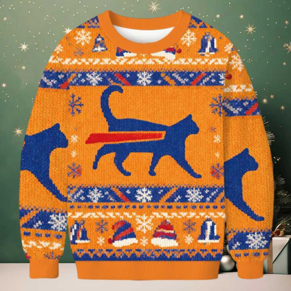 Cat Bills is Buffalo Bills Funny Meme Christmas Ugly Sweatshirt Cat Bills is Buffalo Bills Funny Meme Christmas Ugly Sweatshirt