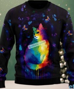 Cat Colorful Naughty Ugly Sweater