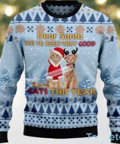 Cat Dear Santa Family Ugly Christmas Sweaters Cat Dear Santa Family Ugly Christmas Sweaters