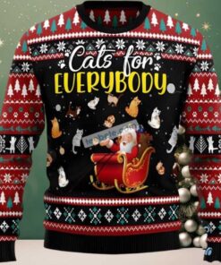 Cat For Everybody Family Ugly Christmas Sweaters