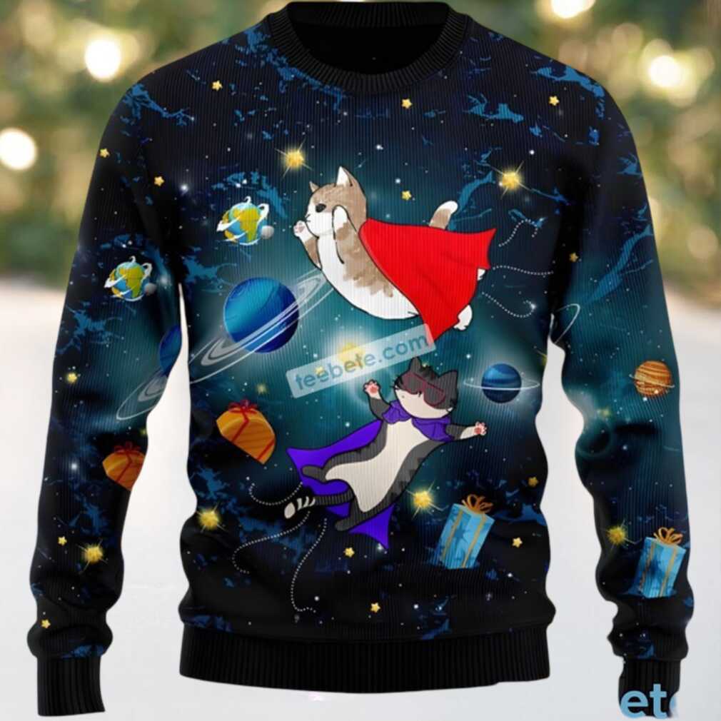 Cat Galaxy Ladies Ugly Christmas Sweater Cat Galaxy Ladies Ugly Christmas Sweater