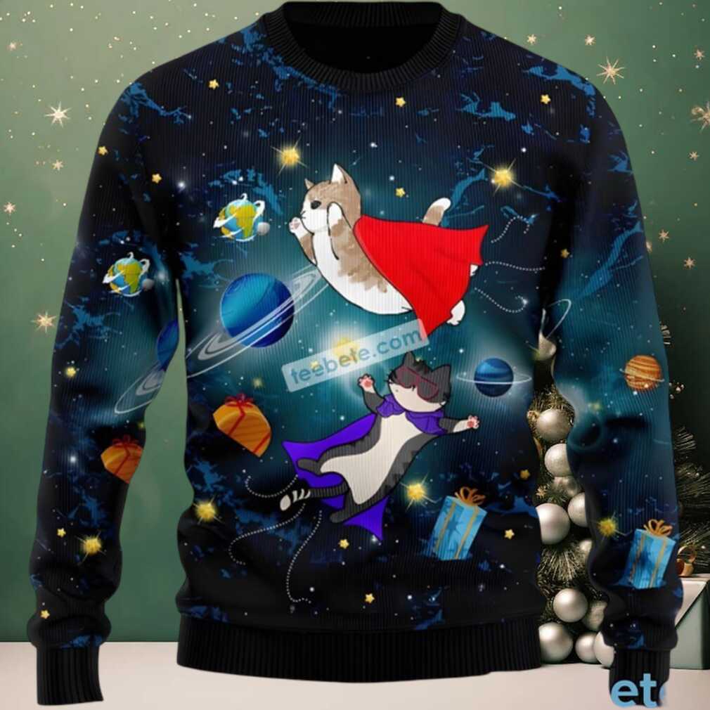 Cat Galaxy Ladies Ugly Christmas Sweater Cat Galaxy Ladies Ugly Christmas Sweater