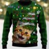 Cat In Winter Ugliest Ugly Christmas Sweater Cat In Winter Ugliest Ugly Christmas Sweater