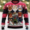 Cat Ho Ho Ho Ugly Christmas Sweatshirt For Men Cat Ho Ho Ho Ugly Christmas Sweatshirt For Men