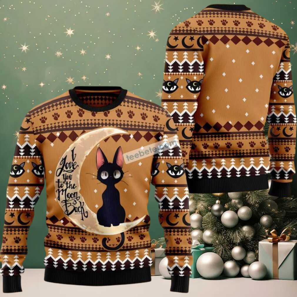 Cat Love You To The Moon And Back Vintage Ugly Christmas Sweaters Cat Love You To The Moon And Back Vintage Ugly Christmas Sweaters