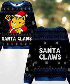 Cat Santa Claws Ugly Christmas Sweater Cat Santa Claws Ugly Christmas Sweater