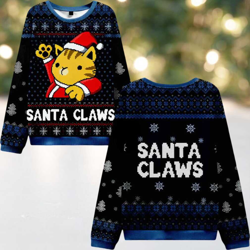Cat Santa Claws Ugly Christmas Sweater Cat Santa Claws Ugly Christmas Sweater