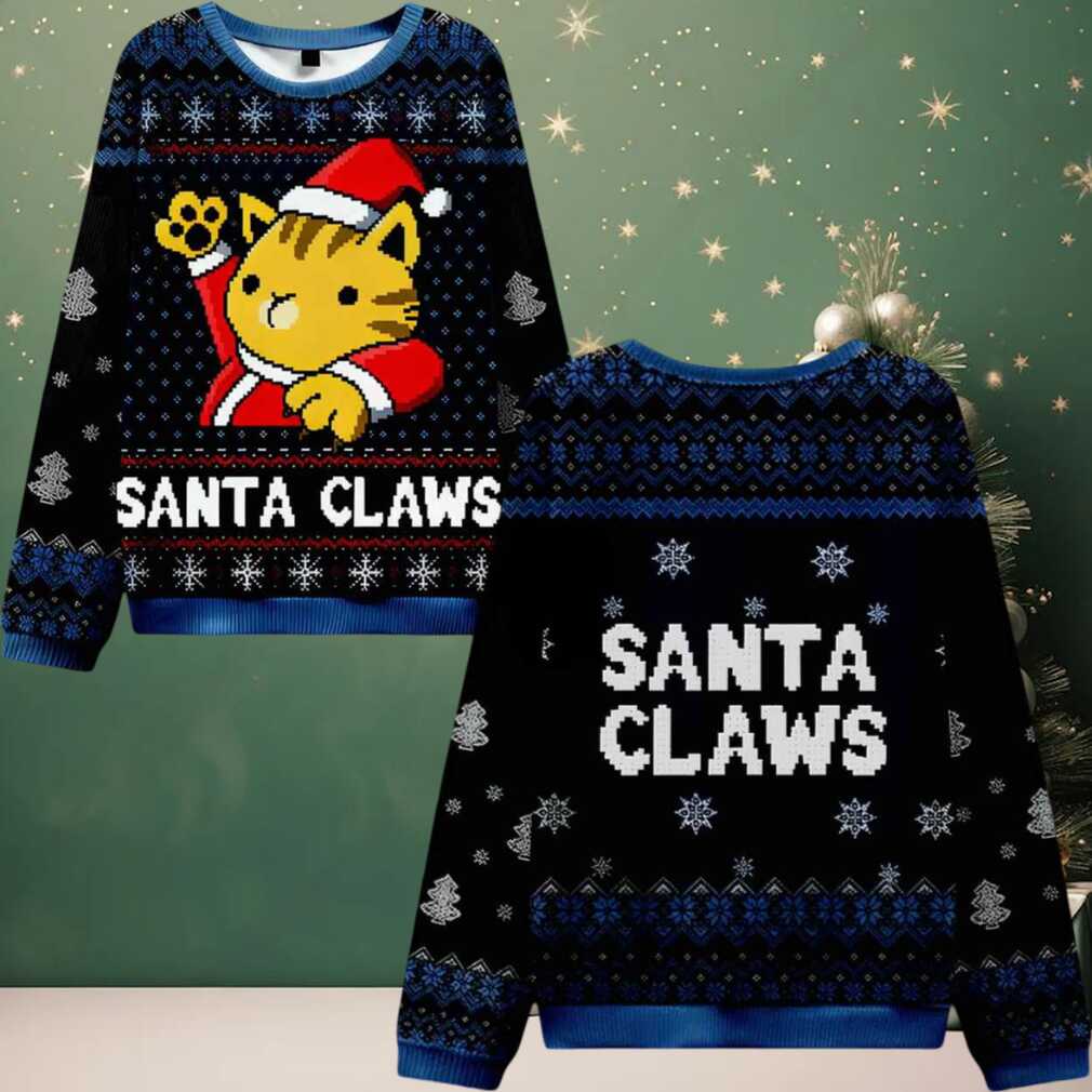 Cat Santa Claws Ugly Christmas Sweater Cat Santa Claws Ugly Christmas Sweater