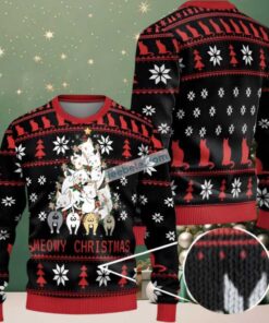 Cat Ugly Christmas Sweater For Holiday Fans, hoodie, sweater, long sleeve and tank top Cat Ugly Christmas Sweater For Holiday Fans