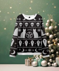 Catttt Ugly Christmas Sweatshirt Catttt Ugly Christmas Sweatshirt