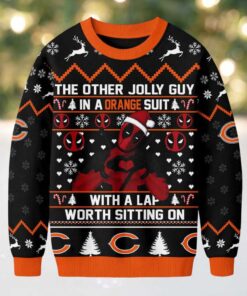 Chicago Bears Official NFL Deadpool Christmas Ugly Sweater NY