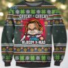 Knocked Tree Boston Terrier Dog Dad Mom Ugly Sweaters For Couples Knocked Tree Boston Terrier Dog Dad Mom Ugly Sweaters For Couples