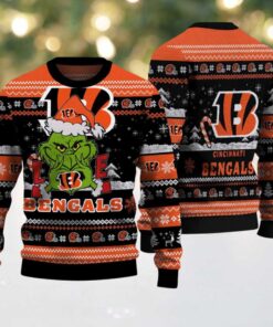 Cincinnati Bengals NFL Grinch Love Ugly Christmas Sweater