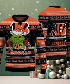 Cincinnati Bengals NFL Grinch Love Ugly Christmas Sweater