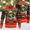 Houston Texans Grinch With Ball NFL Ugly Christmas Sweaters Houston Texans Grinch With Ball NFL Ugly Christmas Sweaters
