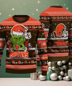 Cleveland Browns NFL Grinch Love Ugly Christmas Sweater