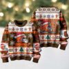 NCAA Tennessee Volunteers Football Team Xmas Tree Snow Custom Name Ugly Christmas Sweater
