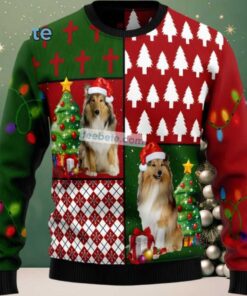 Collie Hohoho Dog Mom Ugly Christmas Sweater Green Red Funny, hoodie, sweater, long sleeve and tank top Collie Hohoho Dog Mom Ugly Christmas Sweater Green Red Funny