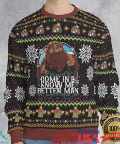 Come In and Know Me Better Man Ugly Christmas Sweatshirt