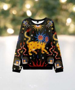 Cosmic Lion Knit Sweatshirt