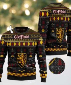 Custom Name Gryffindor Harry Potter Ugly Sweater