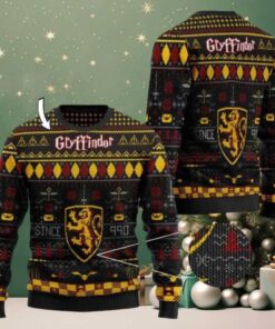 Custom Name Gryffindor Harry Potter Ugly Sweater