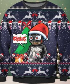 Cute Venom Ugly Christmas Knit Sweater