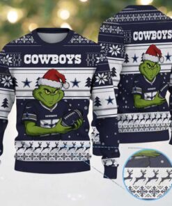 Dallas Cowboys Grinch Stolen Ugly Christmas Sweater Dallas Cowboys Grinch Stolen Ugly Christmas Sweater