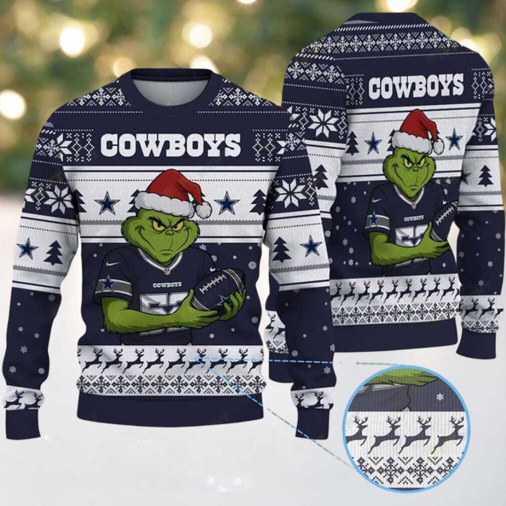 Dallas Cowboys Grinch Stolen Ugly Christmas Sweater Dallas Cowboys Grinch Stolen Ugly Christmas Sweater