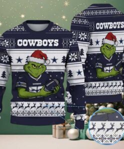 Dallas Cowboys Grinch Stolen Ugly Christmas Sweater