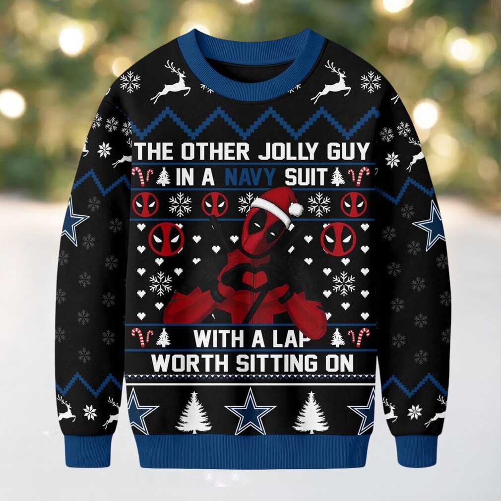 Dallas Cowboys Official NFL Deadpool Christmas Ugly Sweater NY Dallas Cowboys Official NFL Deadpool Christmas Ugly Sweater NY