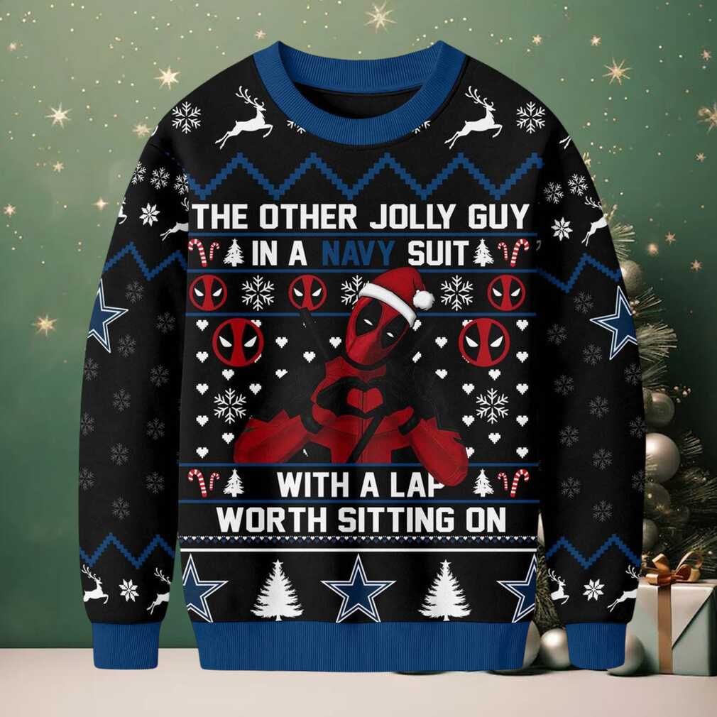 Dallas Cowboys Official NFL Deadpool Christmas Ugly Sweater NY Dallas Cowboys Official NFL Deadpool Christmas Ugly Sweater NY