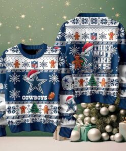 Dallas Cowboys They Not Like Us Christmas Ugly Sweater, hoodie, sweater, long sleeve and tank top Dallas Cowboys They Not Like Us Christmas Ugly Sweater