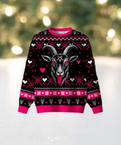 Dark Goat Demon Ugly Christmas Sweatshirt