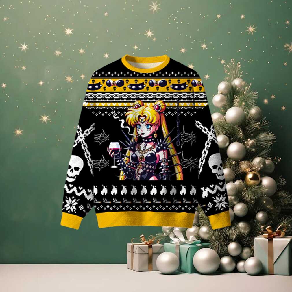 Dark Moonlight Girl Ugly Christmas Sweatshirt Dark Moonlight Girl Ugly Christmas Sweatshirt