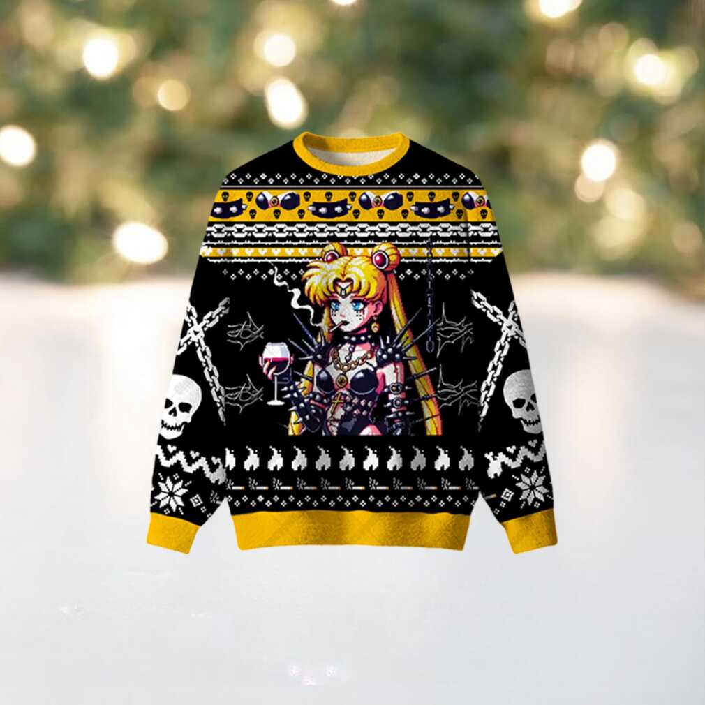 Dark Moonlight Girl Ugly Christmas Sweatshirt Dark Moonlight Girl Ugly Christmas Sweatshirt
