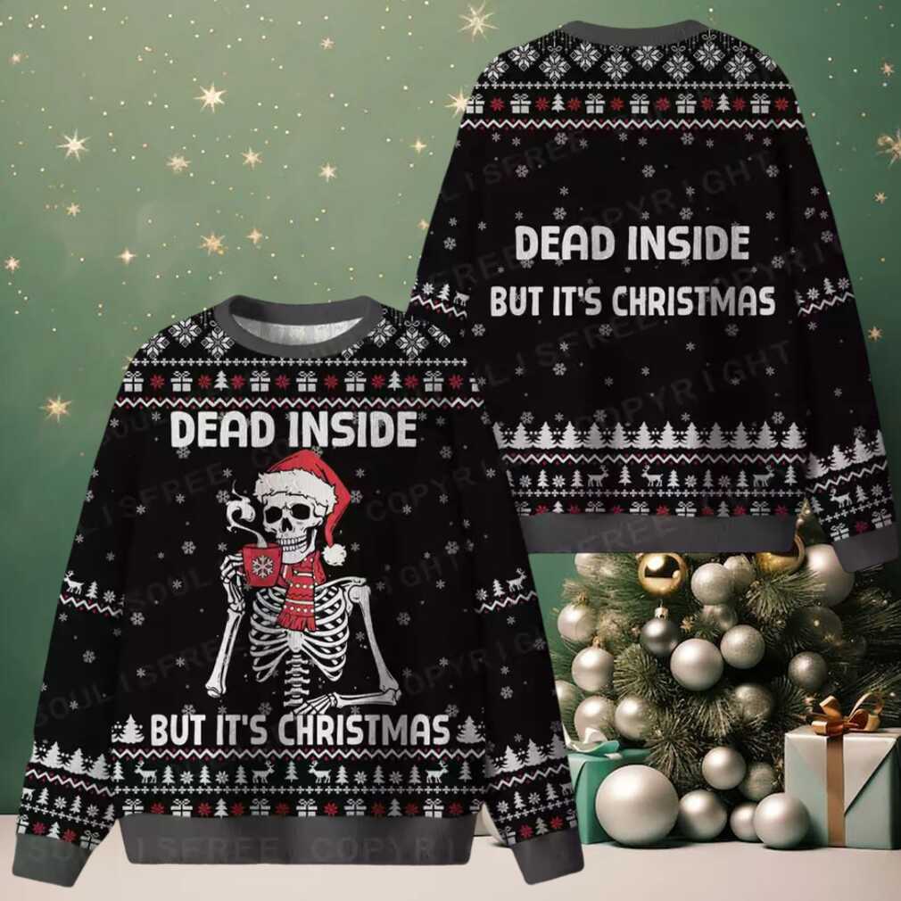 Dead Inside but It’s Christmas 2 Ugly Christmas Knit Sweatshirt Dead Inside but It’s Christmas 2 Ugly Christmas Knit Sweatshirt