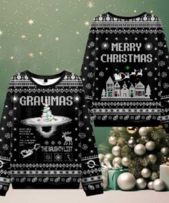 Decay   Into The Unknown Ugly Christmas Knit Sweatshirt