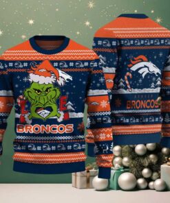 Denver Broncos NFL Grinch Love Ugly Christmas Sweater