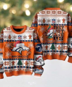 Denver Broncos They Not Like Us Christmas Ugly Sweater